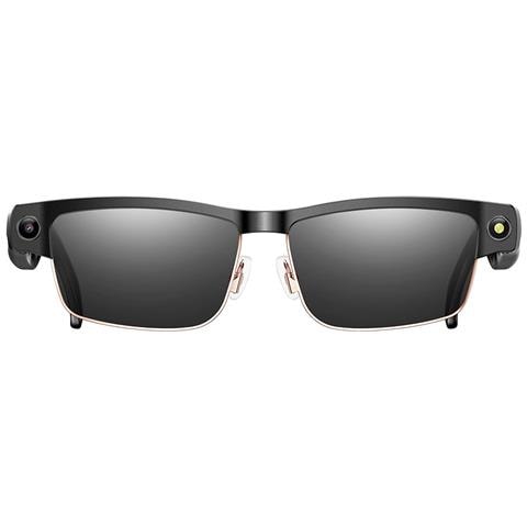 Occhiali Ai Intelligenti Con Montatura Dorata: Fotocamera Hd, Traduzione In Tempo Reale E Audio Stereo Black - Foto 2