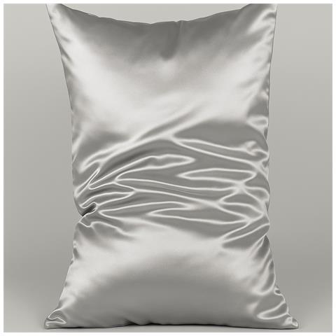 100% Federa In Seta Mulberry, Effetto Anti-age | Grigio Argento - Foto 1
