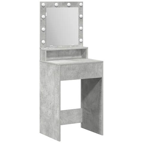 Toletta  con luci LED Grigio Cemento 50x41x135 cm - Foto 1