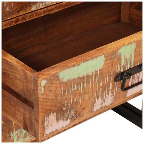 Credenza Marrone 66 x 33 x 70 cm legno massello di riciclo - Foto 9