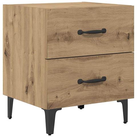 Armadietto per letto rovere artigianale 40 x 35 x 47,5 cm - Foto 1