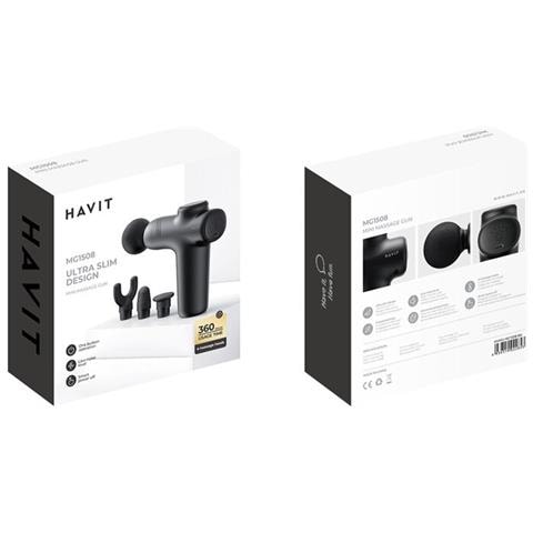 Masaer rczny pistoletowy MG1508 massaggiatore Universale Nero - Foto 5