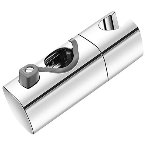 Supporto Regolabile Per Soffione Doccia - Senza Trapano, Universale Per Asta Doccia 22-25mm Silver - Foto 2