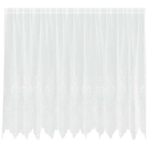 Tenda in Pizzo con tende Bianco 300 x 140 cm Poliestere - Foto 1