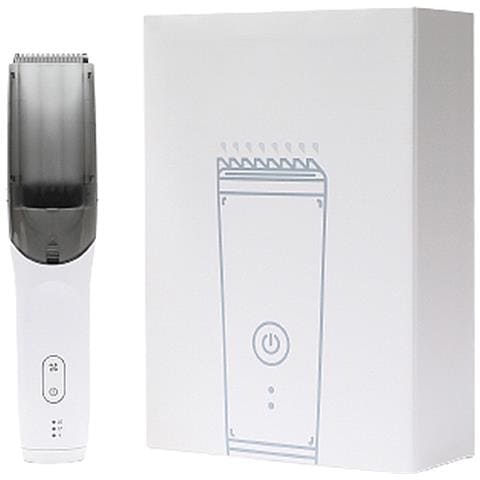 Tagliacapelli Aspirante: Ricaricabile Usb, Senza Fili Con Aspirazione Istantanea White - Foto 1