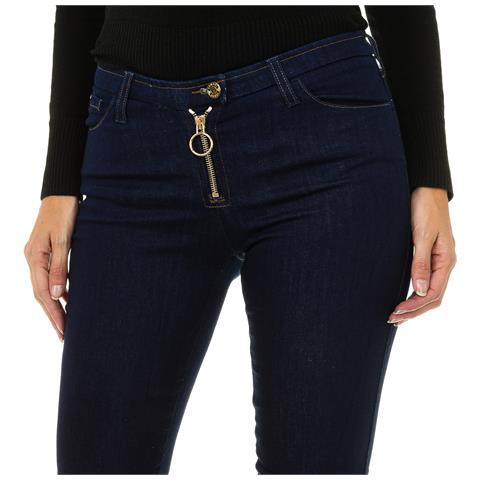 Jeans Lunghi Skinny Fit Da Donna 6x5j42-5d00z - Foto 3