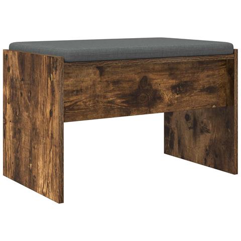 Panca per ingresso con cuscino Rovere fumé 63 x 38 x 40 cm - Foto 1
