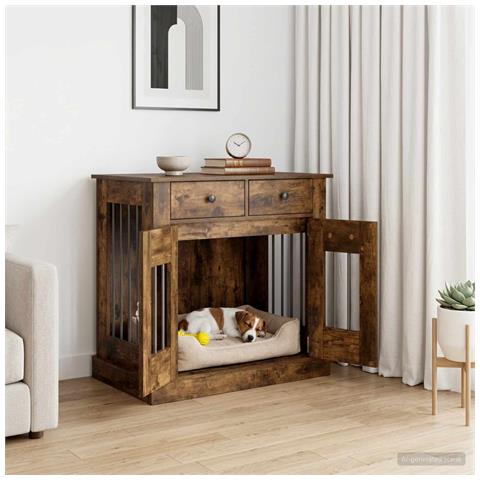 Mobile da cassa per cani Rovere Fumo 80 x 47,5 x 80 cm - Foto 2