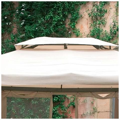 Gazebo in Alluminio 3 x 4 metri Colore Ecrù - Foto 2