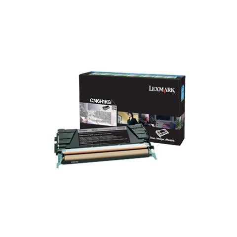 C746H1KG Toner Originale Nero per C746dn Capacità 12000 Pagine - Foto 1