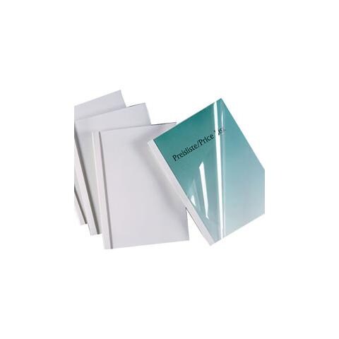 Scatola 50 Cartelline Termiche Standard A4 30mm 150mic Bianco Gbc - Foto 1