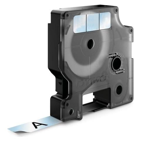 Nastro in Poliestere per Etichettatrice Modello D1 Formato 12 mm x 7 m Nero su Trasparente - Foto 4