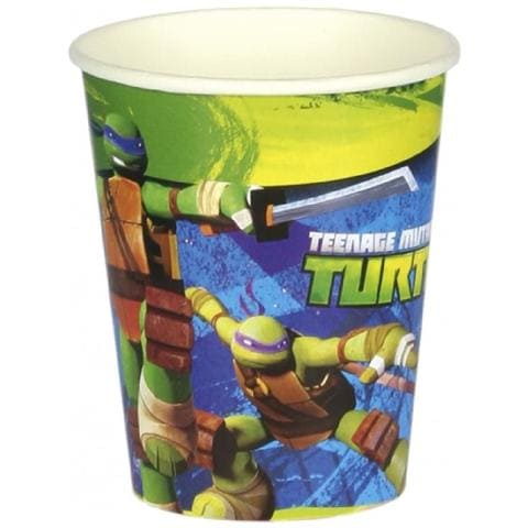 Teenage Mutant Ninja Turtles - 8 Bicchieri Plastica - Foto 2