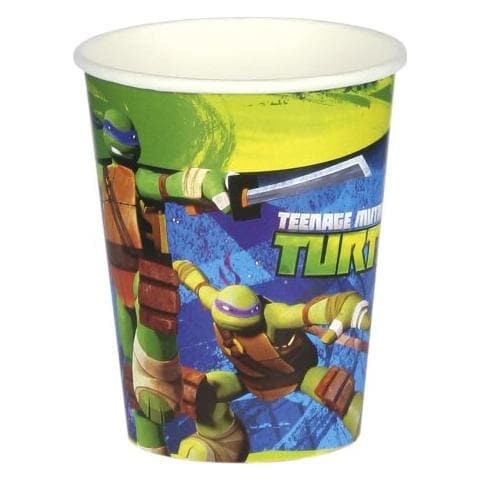 Teenage Mutant Ninja Turtles - 8 Bicchieri Plastica - Foto 1