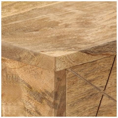 Scrivania Con Cassetti In Legno Massello Di Mango 110x50x76 Cm - Foto 10