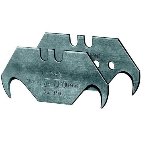 STANLEY 1-11-802 Lama A Uncino, Set Da 100 Pezzi, Spessore 0,6 Mm, Per Taglierine E Cutter - 3
