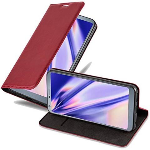 Cadorabo Custodia Compatibile Con Lg G6 In Rosso Mela - Coperchio Protettiva Con Chiusura Magnetica, Funzione Stand E Tasca Per Le Carte - Foto 1