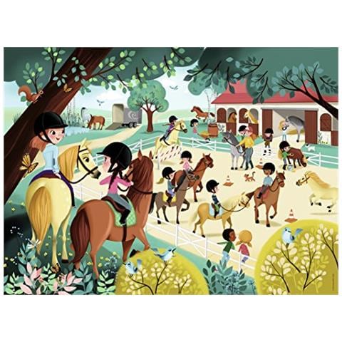 Nathan 86626 - Puzzle ""benvenuti Al Centro Equestri"" 60 Pezzi - Foto 2