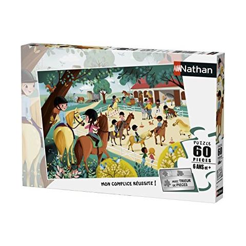 Nathan 86626 - Puzzle ""benvenuti Al Centro Equestri"" 60 Pezzi - Foto 1