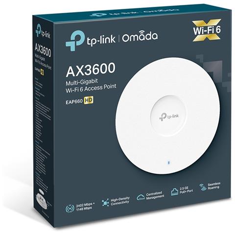 Access Point Wireless EAP660 HD Dual Band 3550 Mbps 1x Porta Ethernet - Bianco - Foto 6