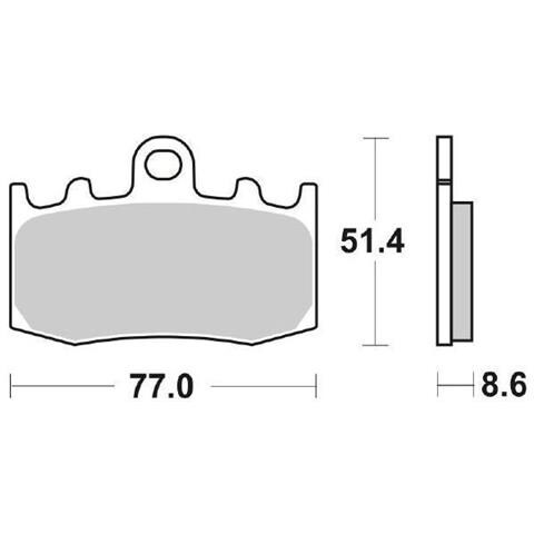 Pastiglie Freno Anteriore 796hs - Foto 1