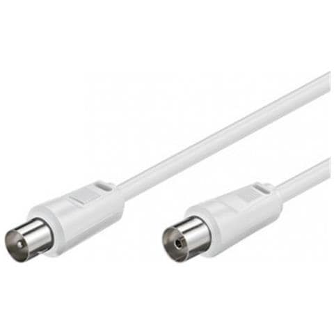 9/18 W cavo coassiale 2 m IEC 9.5mm Bianco - Foto 1