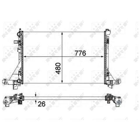 Radiatore Renault Master 2.3 Cdti 02-2010> 58482 - Foto 1