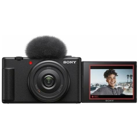 Fotocamera Digitale ZV-1F con Schermo Touch Risoluzione Video 3840 x 2160 Pixel Sensore Exmor RS CMOS Porte HDMI /USB Memoria SDXC /SDHC Colore Nero - Foto 2