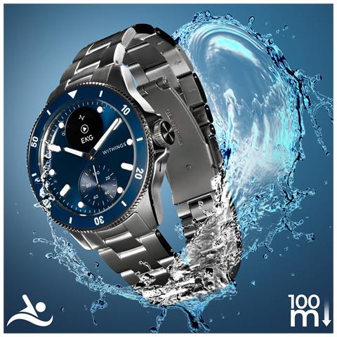 Smartwatch Scanwatch Nova Monitoraggio Salute Autonomia 30 Giorni, Blu - Foto 2