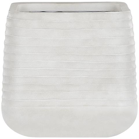 Vaso Per Fiori 50 X 50 X 49 Cm Bianco Sporco Parikia - Foto 7