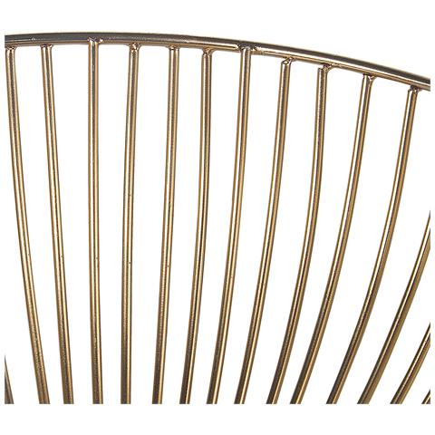 Set Di 3 Vassoi Decorativi Metallo Oro Garut - Foto 2