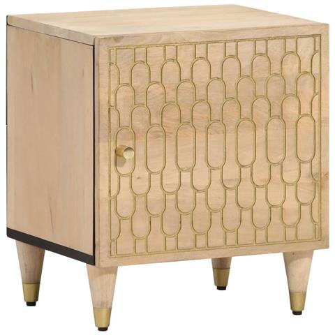 Comodini 2pz 40x33x46 Cm In Legno Massello Di Mango - Foto 2