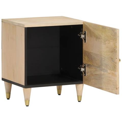 Comodini 2pz 40x33x46 Cm In Legno Massello Di Mango - Foto 3