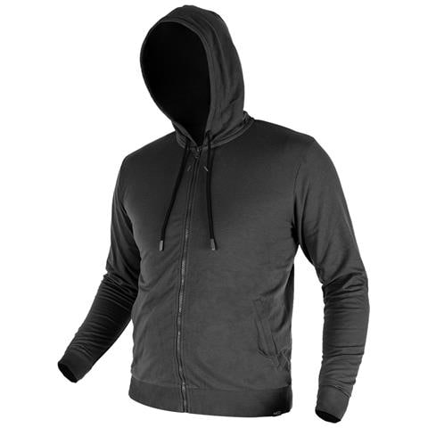 Felpa Comfort Con Zip E Cappuccio, Grigia, Taglia Xl - Foto 1