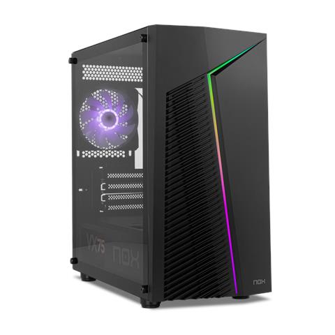 Case Infinity Zeta Mini Tower ITX, micro ATX 1 Porta USB x 3.2 Colore Nero (Finestrato) - Foto 1