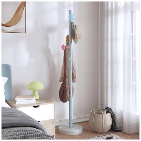 Appendiabiti Blu 172 Cm In Ferro Verniciato A Polvere - Foto 2