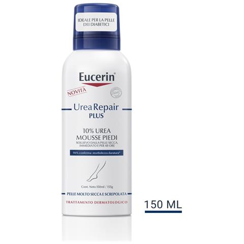 Urearepair Plus 10% Urea Mousse Piedi Per Pelle Molto Secca E Screpolata 150ml - Foto 1