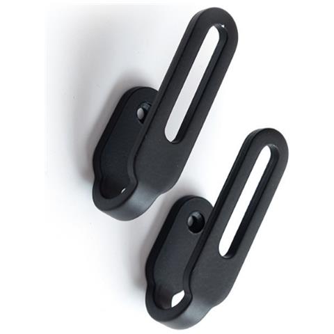 Ganci Per Tende Da Parete In Lega Di Zinco, Confezione Da 2 Black - Foto 2