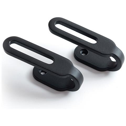 Ganci Per Tende Da Parete In Lega Di Zinco, Confezione Da 2 Black - Foto 1