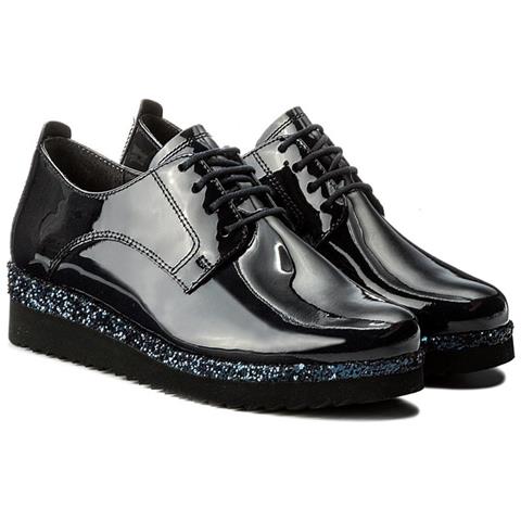 Scarpe Da Donna In Vernice Blu Navy Con Glitter 36 - Foto 2