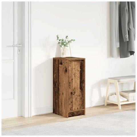 Scarpiera Legno Antico 29,5x34x76 cm in Legno Multistrato - Foto 1
