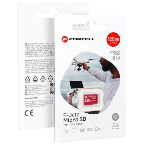 Forcell Memory F-data Card Microsd Hc 128 Gb + Adattatore Sd Classe 10 Per Smartphone - Foto 1