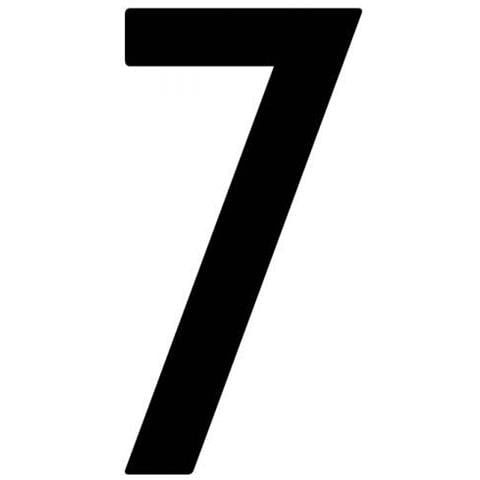 Busta 10 Numeri Adesivi ''7'' Per Targa Ripetitrice - Foto 1