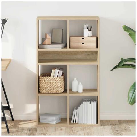 Libreria Rovere Sonoma 66x31x112 Cm In Legno Multistrato - Foto 3