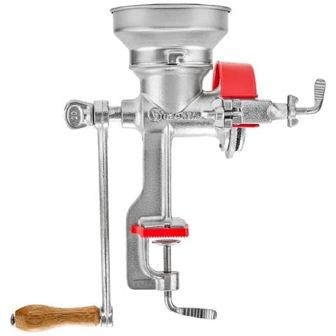 30018 Mulino Grano Manuale In Ghisa Per Macinare Caffè, Mais, Avena, Regolabile Cromato - Foto 1