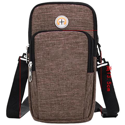 Fascia Da Braccio Unisex Sportiva Per Corsa E Fitness - Marrone - Foto 2
