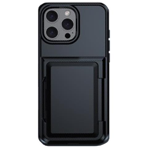 Custodia Protettiva Con Porta Carte Per Iphone - Nero   Iphone 11 Pro - Foto 1