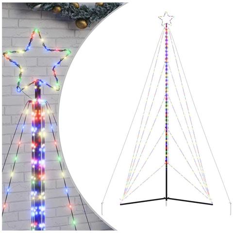 Albero di Natale a LED 615 LED Colorato 404,5 cm - Foto 1