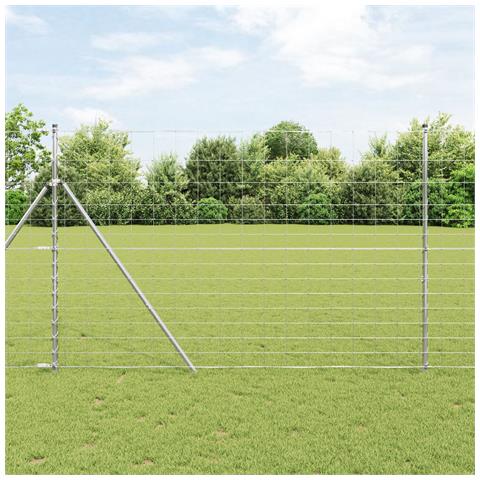 Recinzione per Terreni 1.6x25 m Acciaio Zincato - Foto 2