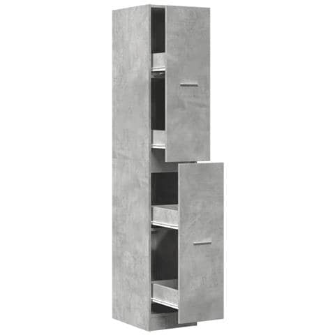 Armadietto da Farmacia Grigio Cemento 30x41x174,5 cm Truciolato - Foto 1